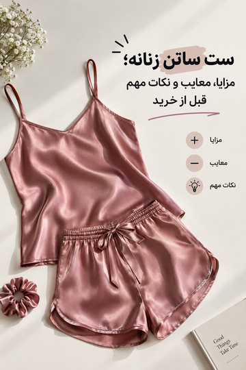 ست ساتن زنانه؛ مزایا، معایب و نکات مهم قبل از خرید