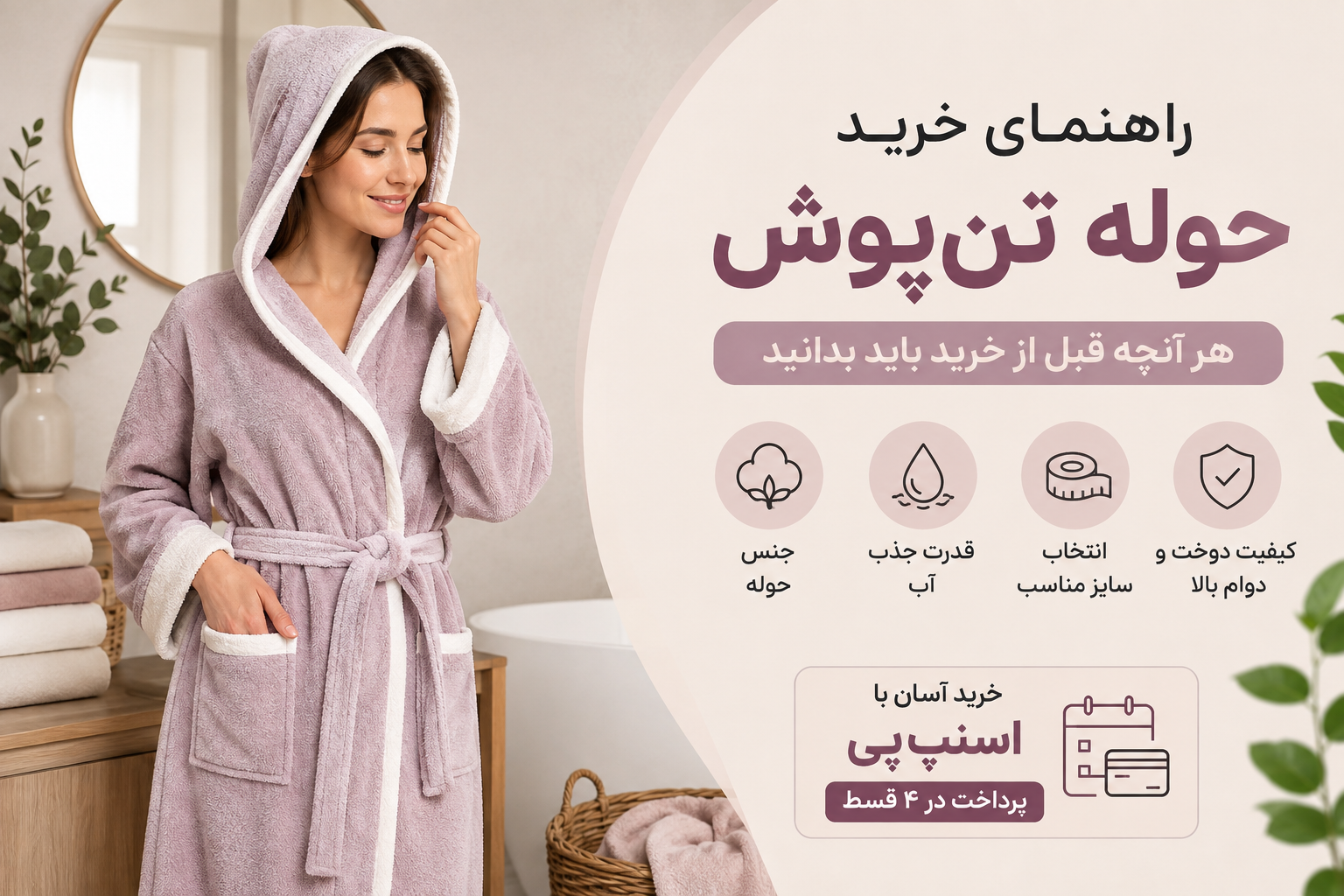 راهنمای خرید حوله تن‌پوش؛ هر آنچه قبل از خرید باید بدانید