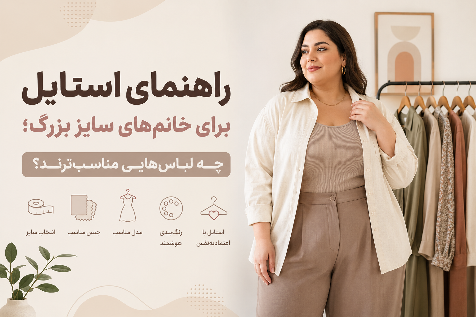 راهنمای استایل برای خانم‌های سایز بزرگ؛ چه لباس‌هایی مناسب‌ترند؟