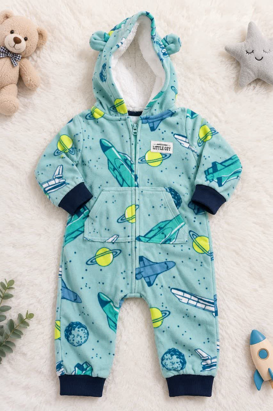 سرهمی فضایی کلاهدار فوتر Baby Carter’s