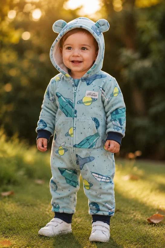 سرهمی فضایی کلاهدار فوتر Baby Carter’s