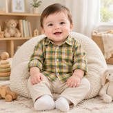 پیراهن چهارخانه نوزادی و بچگانه زارا کیدز (Zara Kids)