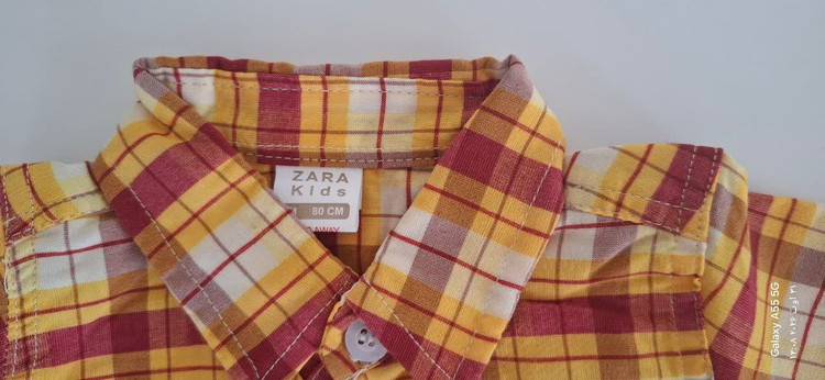 پیراهن چهارخانه نوزادی و بچگانه زارا کیدز (Zara Kids)