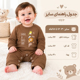 سرهمی آستین بلند نوزادی پنبهای مدل Have A Nice Day رنگ موکا