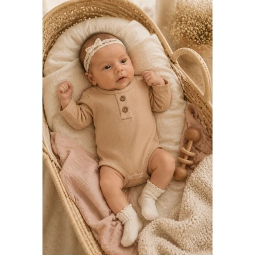 بادی نوزادی کبریتی آستین بلند 2266