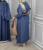 پیراهن سایز بزرگ جین زنانهL1746