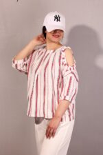 شومیزسرشانه بازقرمز