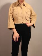 کت کتان کراپ ترک