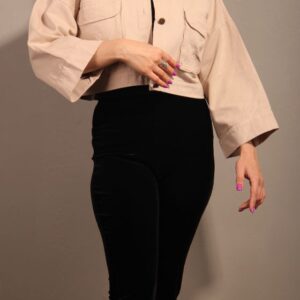 کت کتان کراپ ترک 340527