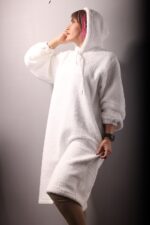 هودی مانتویی تدی سفید