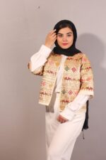 کت سوزن دوزی شده تافته