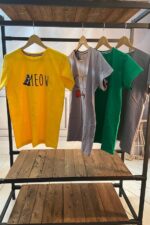 تیشرت آزادزنانه زرد