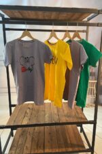 تیشرت طوسی آزاد