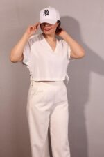 شومیز کراپ سفید