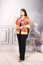 کت سوزن دوز شده لینن