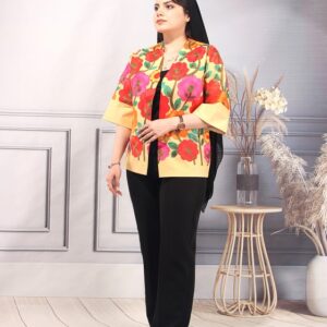 کت سوزن دوز شده لینن