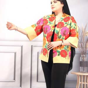 کت لینن سوزن دوزس شده