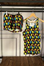 تاپ و شلوارک مشکی