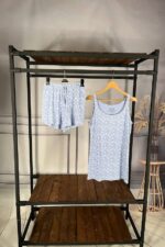 تاپ وشلوارک آبی