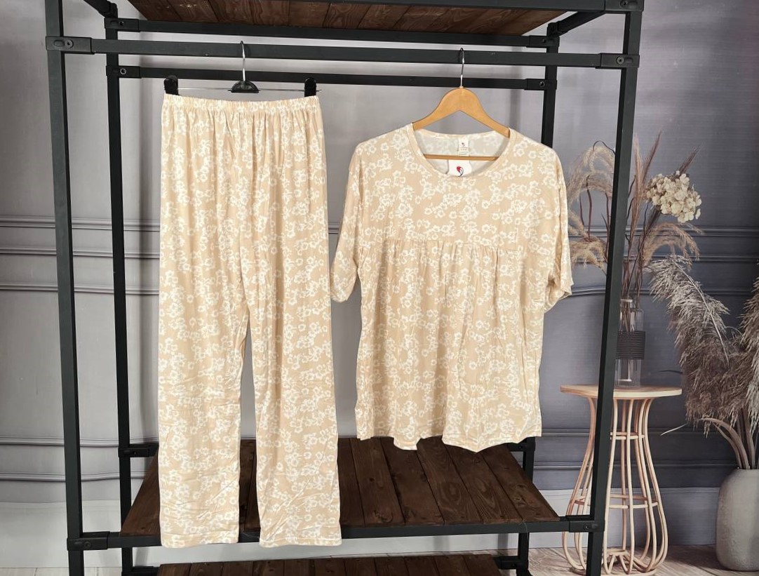 تیشرت شلوار خانگی نخ پنبه