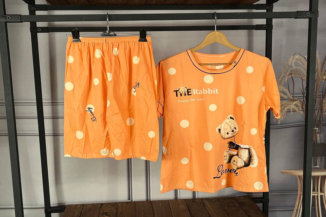 تیشرت شلوار دخترانه نخ پنبه