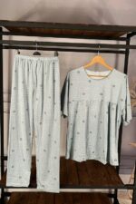 تیشرت و شلوار طوسی