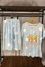 تیشرت و شلوارک آبی