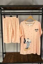 تیشرت و شلوارک صورتی