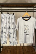 تیشرت و شلوارک طوسی