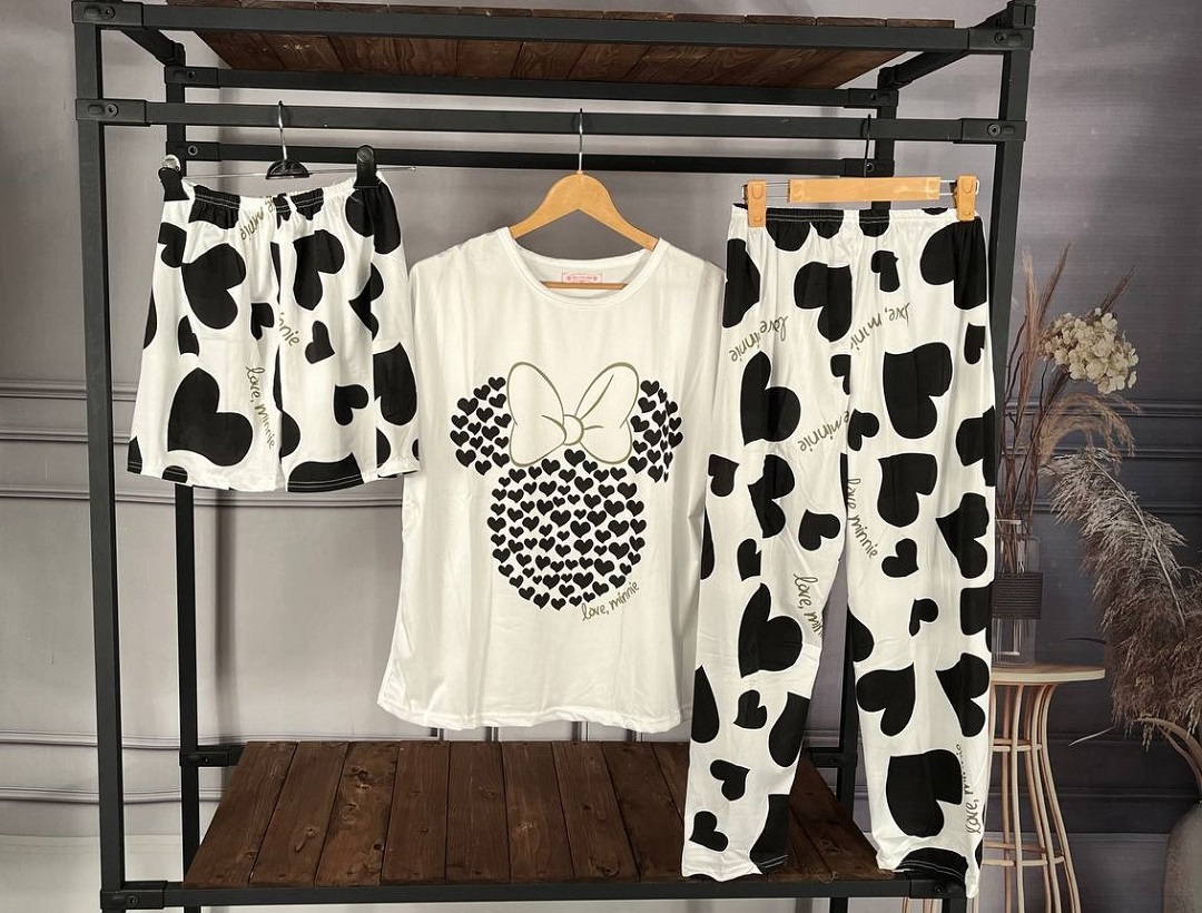 ست راحتی دخترانه سه تیکه