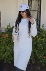 پیراهن موهر زنانه سفید رنگ، مناسب برای سایزهای ۳۸ تا ۴۴ خرید لباس از اسنپ پی خرید لباس قسطی