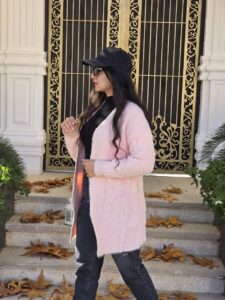 کت موهر زنانه کت موهر زنانه صورتی کت موهر زنانه صورتی شیک کت موهر اسنپ پی