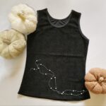 تاپ زنانه مشکی لمه ریون