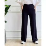 شلوار بگ کبریتی زنانه کمر گنی 10 سانتی، مشکی، فری سایز (40 تا 48) با امکان خرید قسطی از اسنپپی | لیمامد