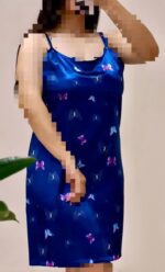 پیراهن ساتن زنانه طرح فانتزی، مناسب سایز ۳۶ تا ۴۴، خرید ۴ قسطه با اسنپ پی