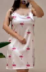 پیراهن ساتن زنانه طرح فانتزی، مناسب سایز ۳۶ تا ۴۴، خرید ۴ قسطه با اسنپ پی