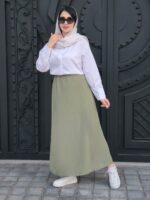 دامن نخی, دامن بلند زنانه, دامن نخی بلند, دامن نخی تابستانی, دامن نخی راحت, دامن سایز بزرگ, دامن مناسب سایز ۳۶ تا ۴۴, دامن با پارچه نخی, دامن بلند روزمره, دامن نخی رویا, دامن زنانه اقساطی, خرید دامن نخی, دامن نخی قسطی, دامن رویا L657, لباس راحتی زنانه