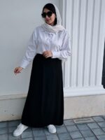 دامن نخی, دامن بلند زنانه, دامن نخی بلند, دامن نخی تابستانی, دامن نخی راحت, دامن سایز بزرگ, دامن مناسب سایز ۳۶ تا ۴۴, دامن با پارچه نخی, دامن بلند روزمره, دامن نخی رویا, دامن زنانه اقساطی, خرید دامن نخی, دامن نخی قسطی, دامن رویا L657, لباس راحتی زنانه