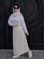 دامن نخی, دامن بلند زنانه, دامن نخی بلند, دامن نخی تابستانی, دامن نخی راحت, دامن سایز بزرگ, دامن مناسب سایز ۳۶ تا ۴۴, دامن با پارچه نخی, دامن بلند روزمره, دامن نخی رویا, دامن زنانه اقساطی, خرید دامن نخی, دامن نخی قسطی, دامن رویا L657, لباس راحتی زنانه