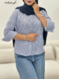 شومیز زنانه, شومیز لینن نخ, شومیز تابستانی, شومیز آستین بلند, لباس راحت زنانه, شومیز فری سایز, خرید اقساطی لباس, شومیز دخترانه جدید, شومیز طوسی, شومیز آبی, شومیز ۱۴۰۴