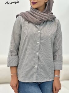 شومیز زنانه, شومیز لینن نخ, شومیز تابستانی, شومیز آستین بلند, لباس راحت زنانه, شومیز فری سایز, خرید اقساطی لباس, شومیز دخترانه جدید, شومیز طوسی, شومیز آبی, شومیز ۱۴۰۴