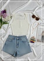 خرید کراپ فانریپ پنبه کرکره‌ای زنانه مناسب تا سایز 42 از لیما مد