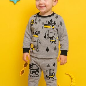 بلوز و شلوار پسرانه، ست پسرانه اقتصادی، لباس پسرانه، بلوز شلوار پسرانه طرح ماشین، بلوز شلوار طرح راهسازی، ست پسرانه ارزان، لباس راحتی پسرانه، لباس ملانژ لاکرادار، لباس پسرانه طوسی، ست پسرانه طوسی، لباس آستین بلند پسرانه، بلوز یقه گرد پسرانه، ست روزمره پسرانه، خرید لباس پسرانه، خرید لباس کودک، خرید اقساطی لباس، خرید قسطی چهار قسطه، خرید اقساطی با اسنپ‌پی، پوشاک کودک پسر، سایز ۳۵ پسرانه، سایز ۴۰ پسرانه، ست لباس پسرانه لیمامد