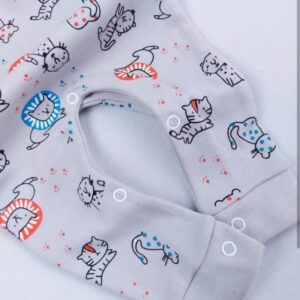 سرهمی نوزادی طوسی, سرهمی نوزادی طرح حیوانات, سرهمی نوزادی NININO, سرهمی نوزادی پنبه‌ای, سرهمی نوزادی 100 درصد پنبه, لباس نوزادی طوسی, لباس نوزادی طرح حیوانات, سرهمی نوزادی آستین بلند, لباس راحتی نوزاد, سرهمی نوزادی سایز 4, لباس نوزادی پنبه‌ای, خرید سرهمی نوزادی, سرهمی نوزادی با اسنپ پی, خرید قسطی لباس نوزادی