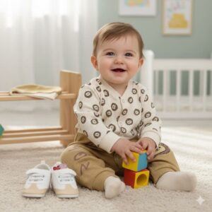 سرهمی شیر کلاه‌ دار نوزادی, خرید سرهمی شیر نوزادی, سرهمی نوزادی نخ پنبه, سرهمی کلاه دار سایز 3, لباس نوزادی برند nini rooz, خرید لباس نوزادی قسطی, خرید با اسنپ پی, سرهمی نوزاد طرح شیر