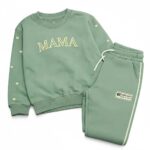 بلوز و شلوار Mama دورس نخ پنبه سایز 40 مناسب کودک 2 تا 3 سال با طراحی شیک و کیفیت بالا